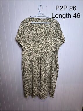 Mountain Warehouse Country to Coast Floral Midi Dress Plus Size 18 Cottagecore